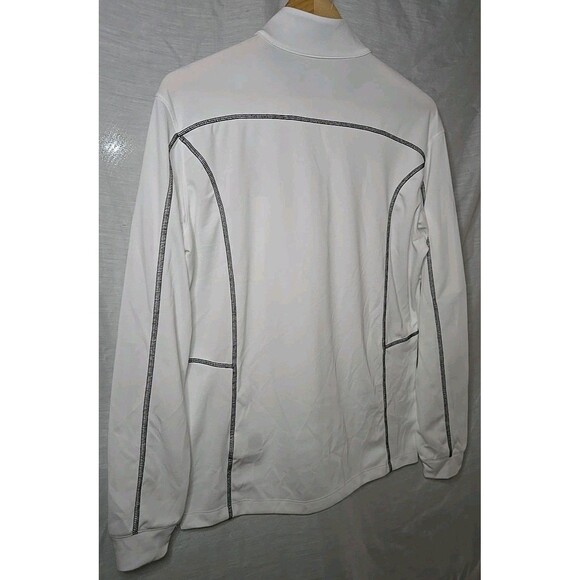 Air Force Academy AF Columbia Golf Quarter Zip Sweatshirt, Sz Medium, White - Picture 6 of 9